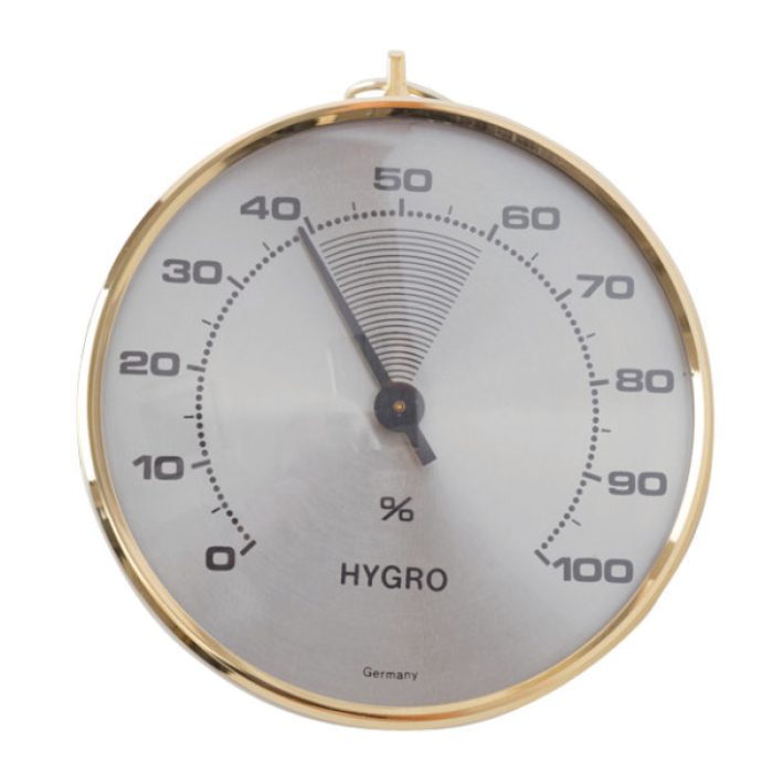 Hygromètre métallique mural – Image 1
