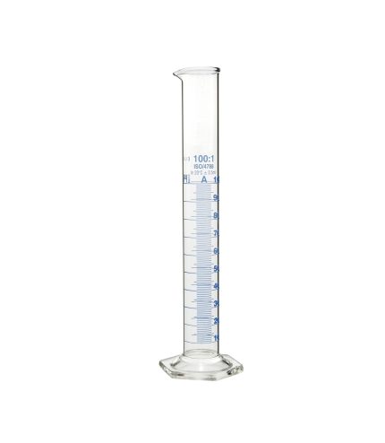 Eprouvette graduée, 100 ml - Classe A - Base hexagonal - BORO3.3