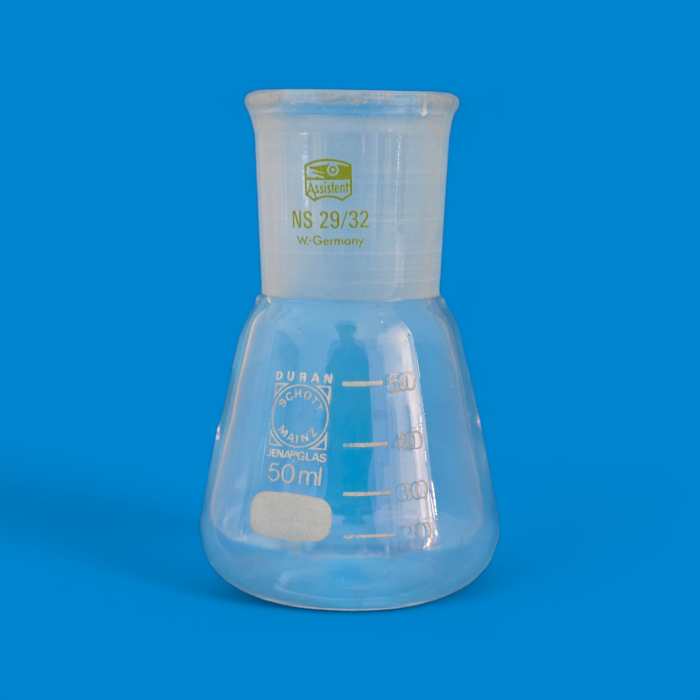 Erlenmeyer 50 ml (Col rodé) DURAN SCHOTT – Image 1
