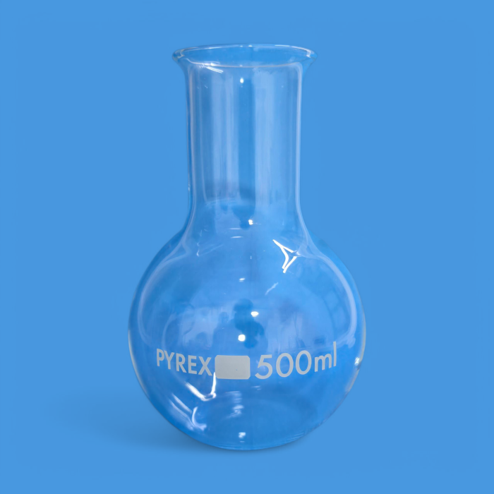 Ballon fond plat 500 ml PYREX – Image 1
