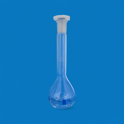 Fiole jaugée 50ml classe A avec bouchon Novachim