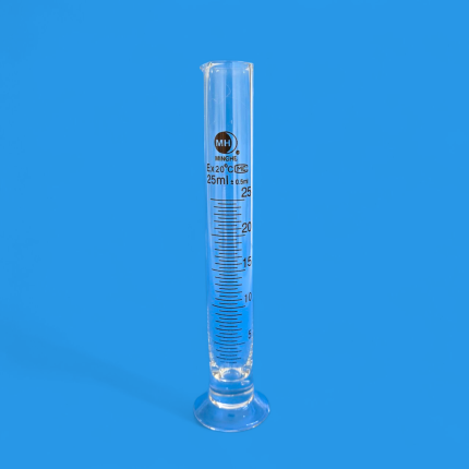 Eprouvette graduée 25ml classe B basse ronde MINGHE