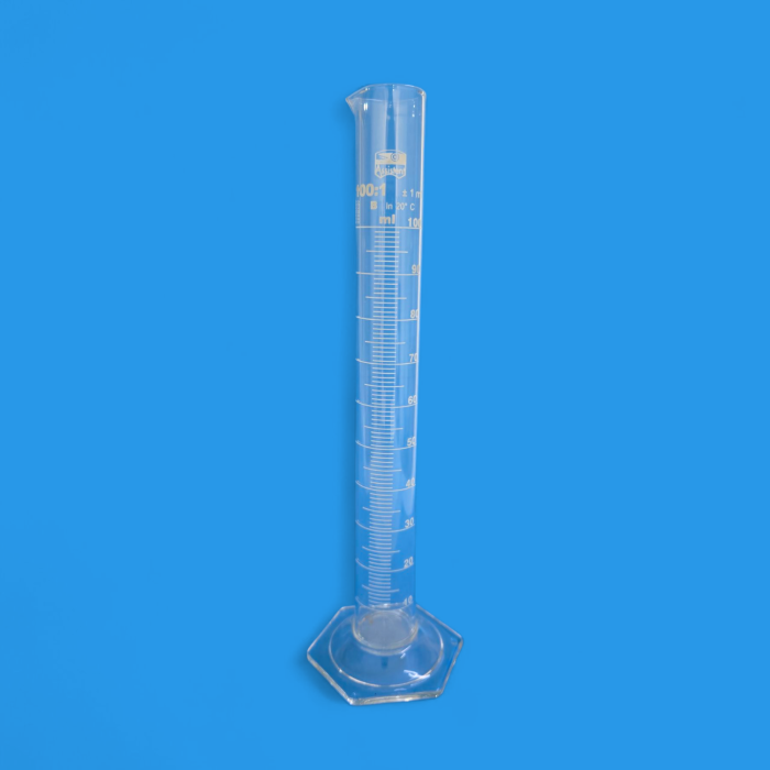 Eprouvette graduée 100ml classe B basse Hexagonal ASSISTENT – Image 2