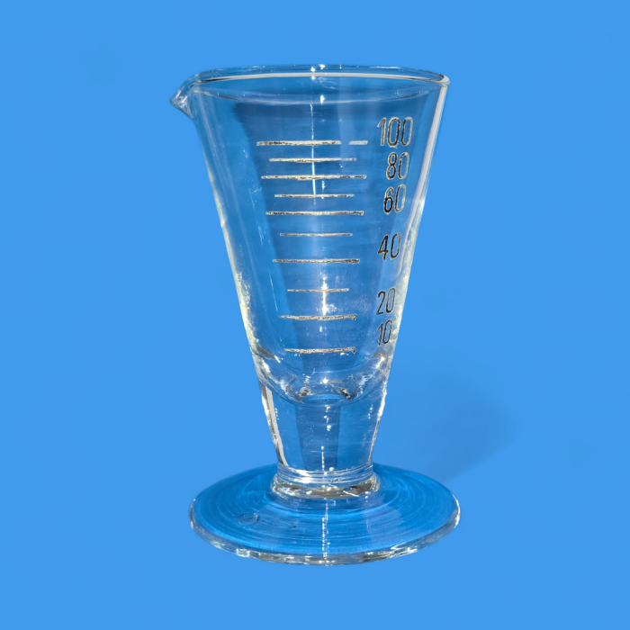 Verre à pied 100 ml en verre – Image 2