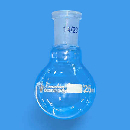 Ballon fond rond 25 ml Col Rodé 14/23 NOVACHIM