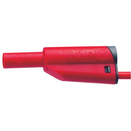 Cordon sécurisé à reprise arrière rouge 25 cm