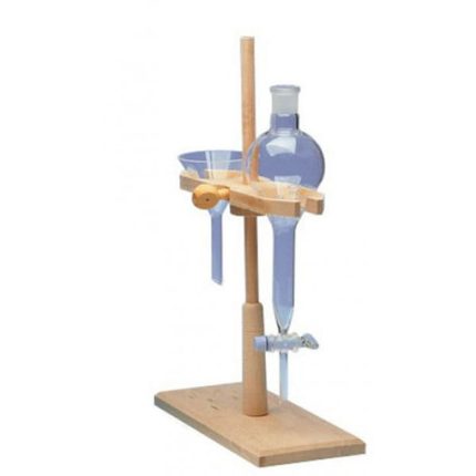 Support statif double pour ampoules à décanter et entonnoirs