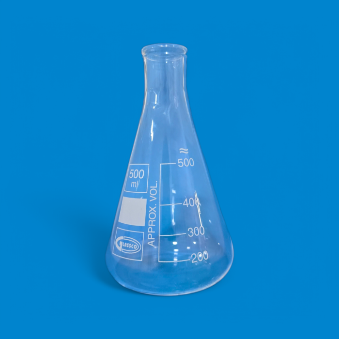 Erlenmeyer 500 ml (Col étroit) GLASSCO – Image 1