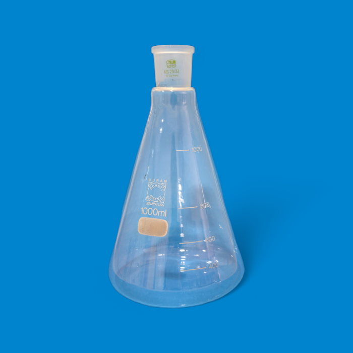 Erlenmeyer 1000 ml (Col rodé 29.32) DURAN SCHOTT – Image 1