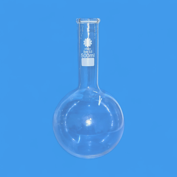 Ballon fond plat 500 ml col long Bord renforcée GG17 – Image 1