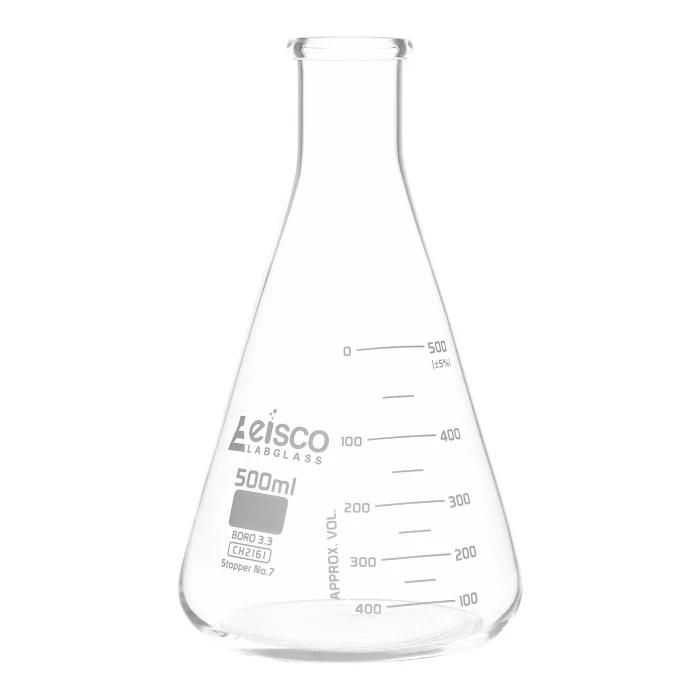 Erlenmeyer 500 ml en verre borosilicaté EISCO – Image 1